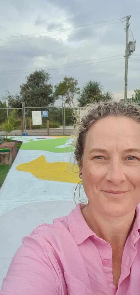 Rufous Street Public Art, ground mural, Peregian, Noosa, Sunshine Coast Queensland, This Bird, Tia Carrigan, ground parrot, birds